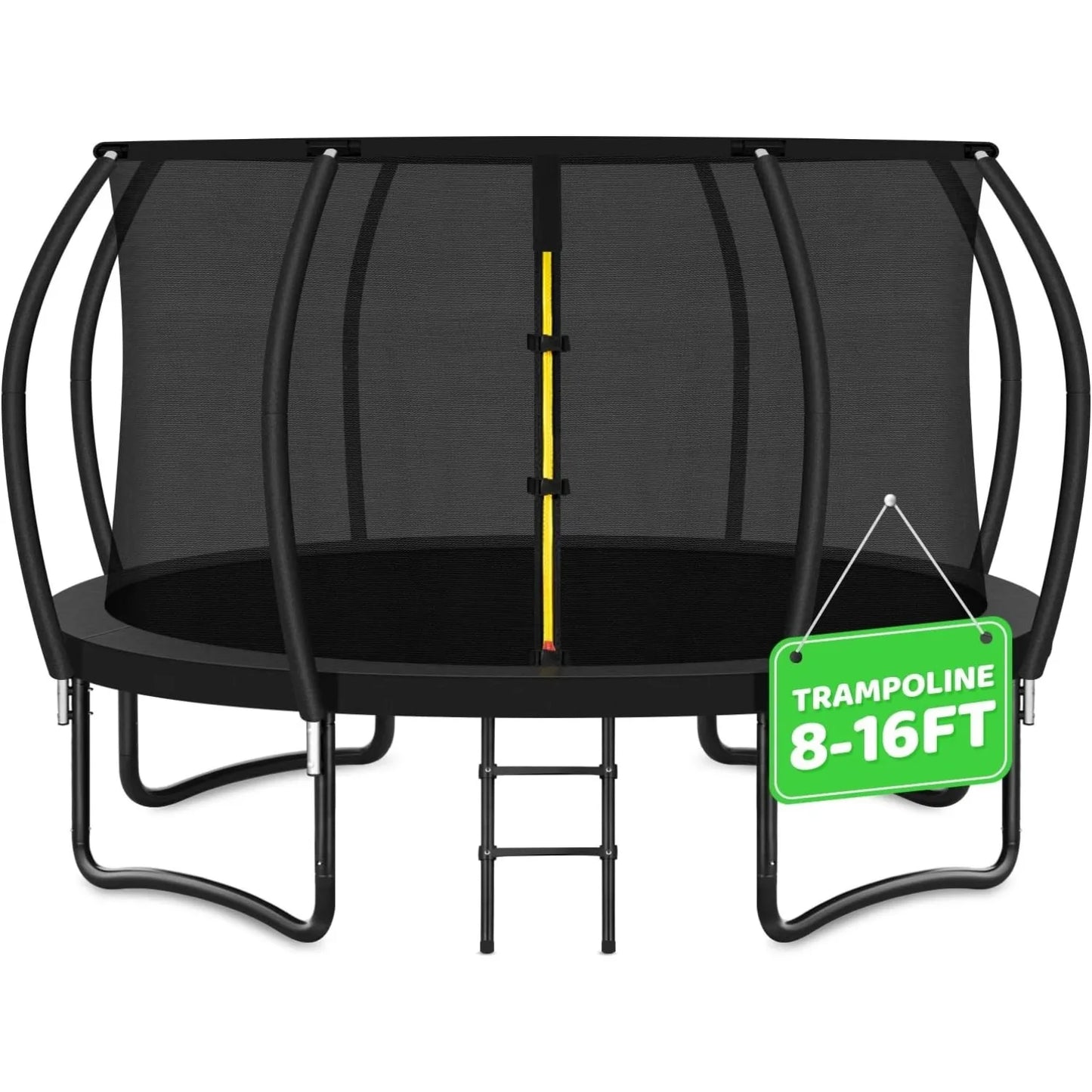 Trampoline with Enclosure Net and Ladder