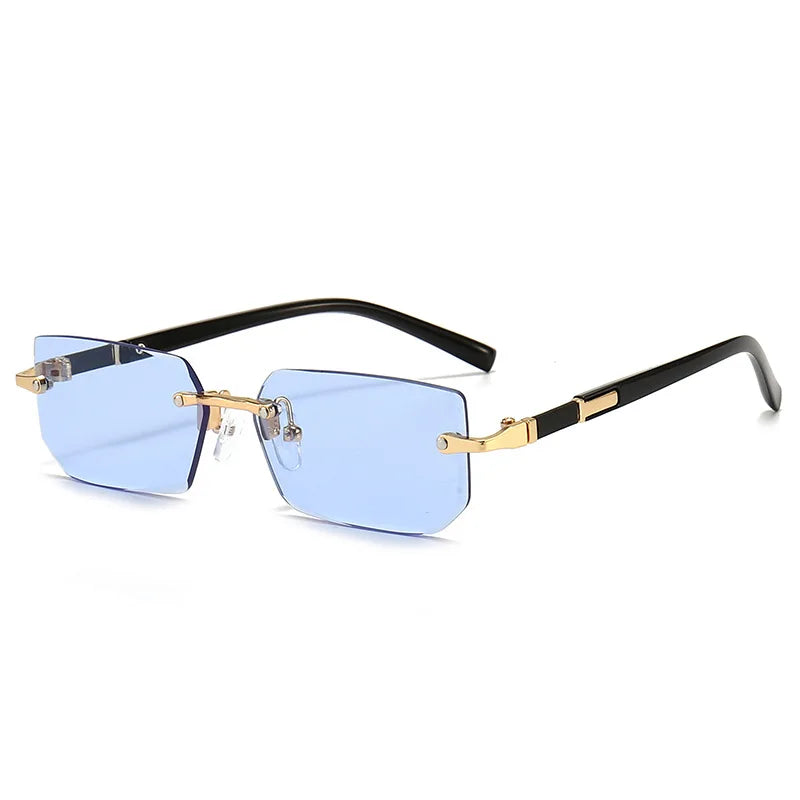 Vintage Rectangle Oval Sunglasses
