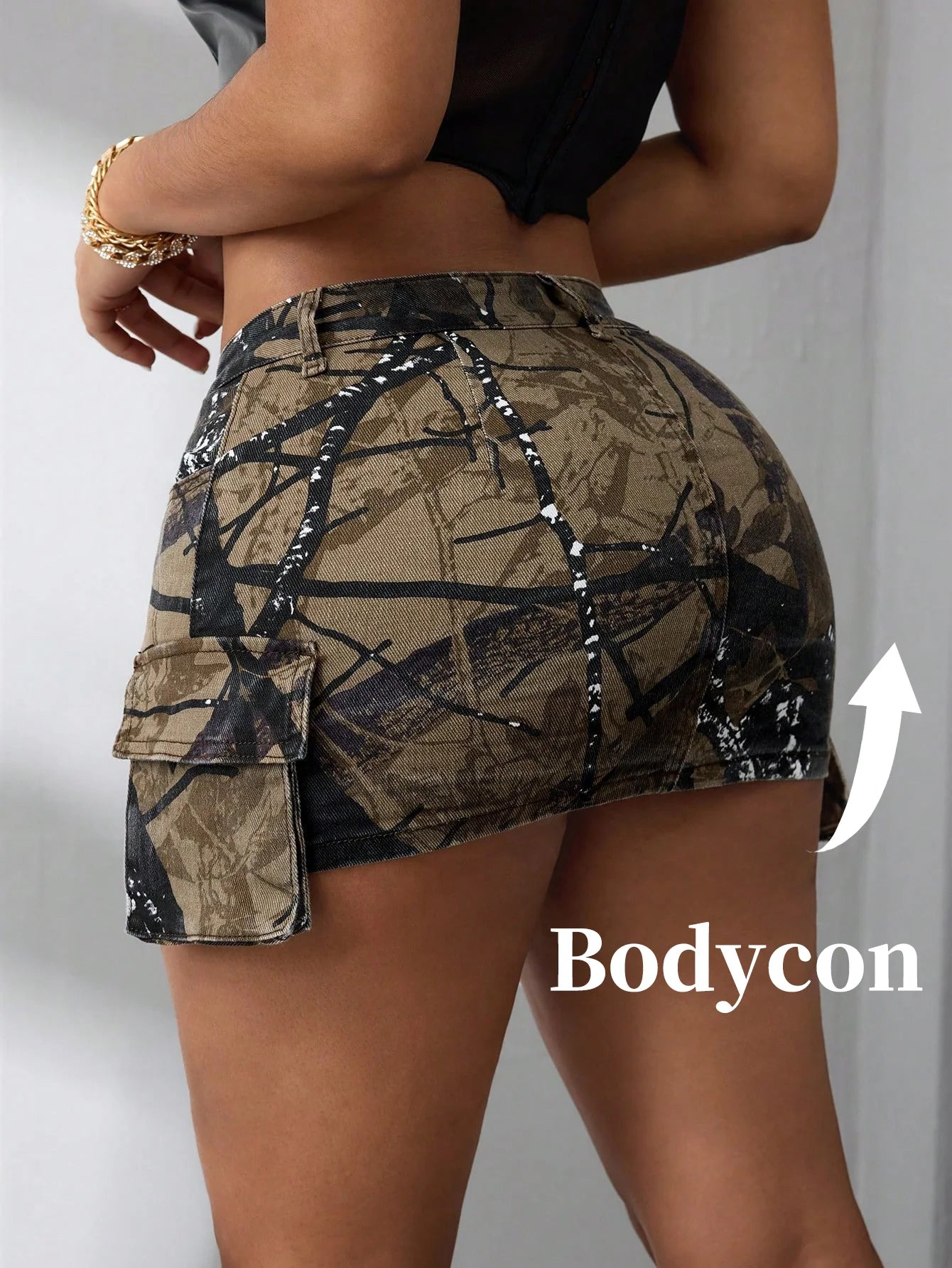 Women's Camo - Patterned Mini Skirt