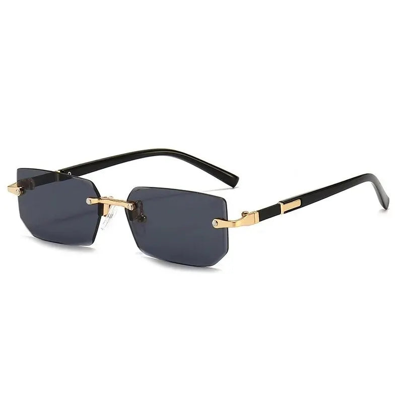 Vintage Rectangle Oval Sunglasses
