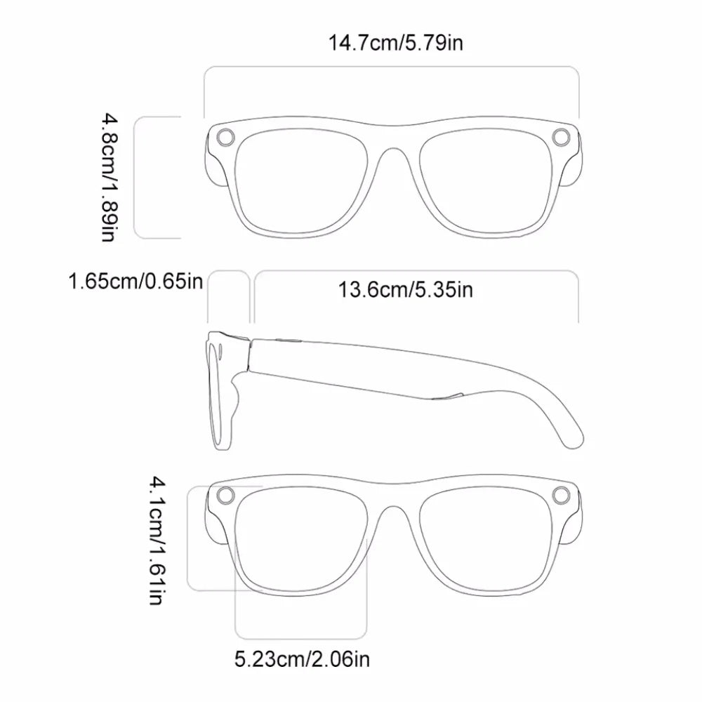 Smart Glasses AI Camera