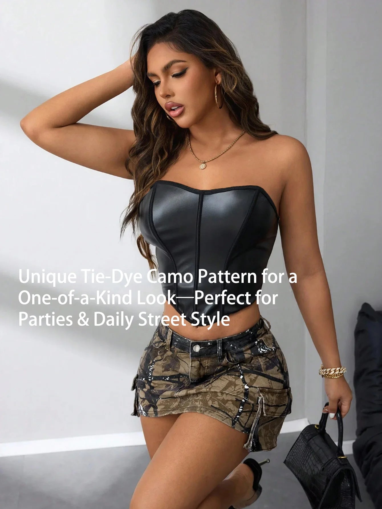 Women's Camo - Patterned Mini Skirt