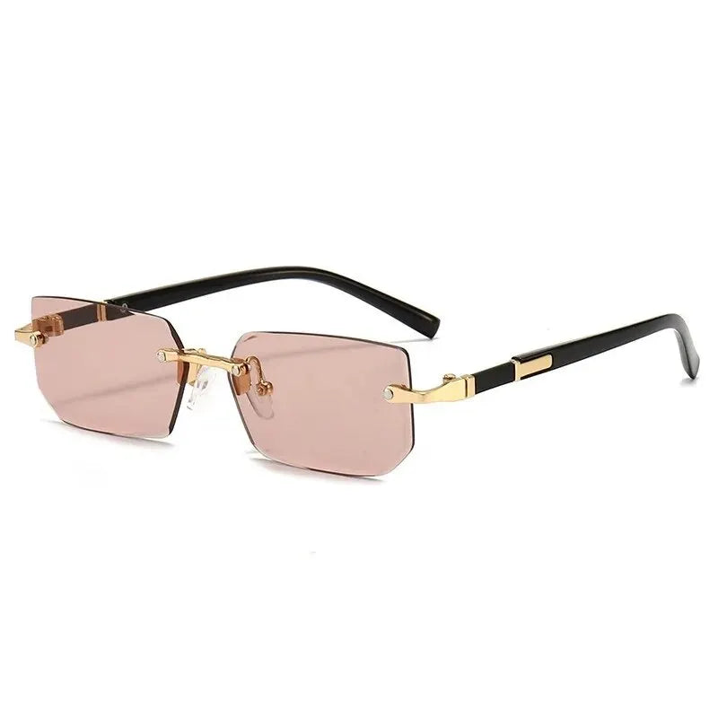 Vintage Rectangle Oval Sunglasses