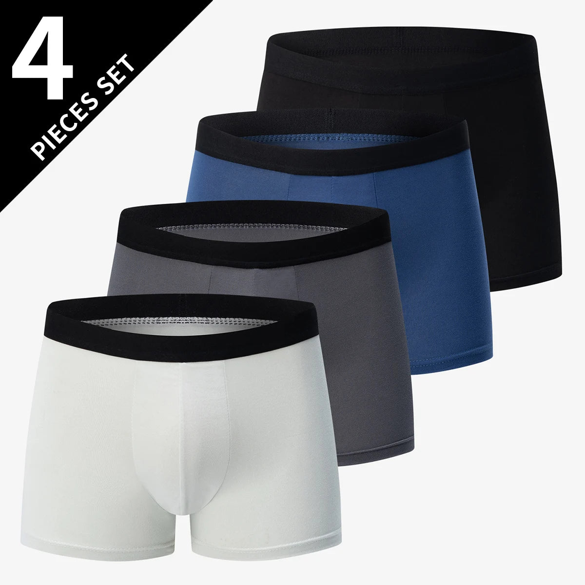 4 Pack men's fashion printed underwear