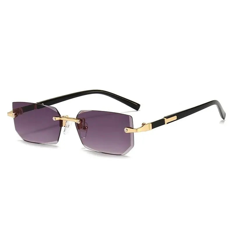 Vintage Rectangle Oval Sunglasses