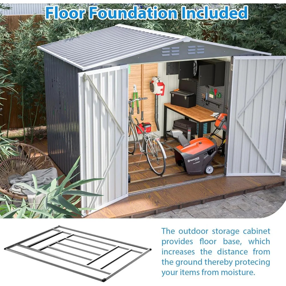 Outdoor Storage Shed 6x8 Feet