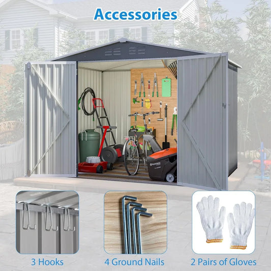 Outdoor Storage Shed 6x8 Feet